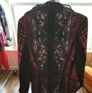 Reversible flower print belted jacket size M/L