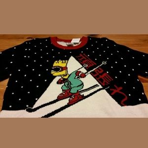 Bart Simpson Ugly Christmas Sweater
