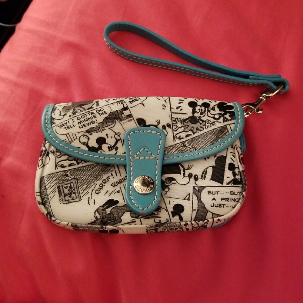 Dooney and Bourke Mickey Sketch Wristlet