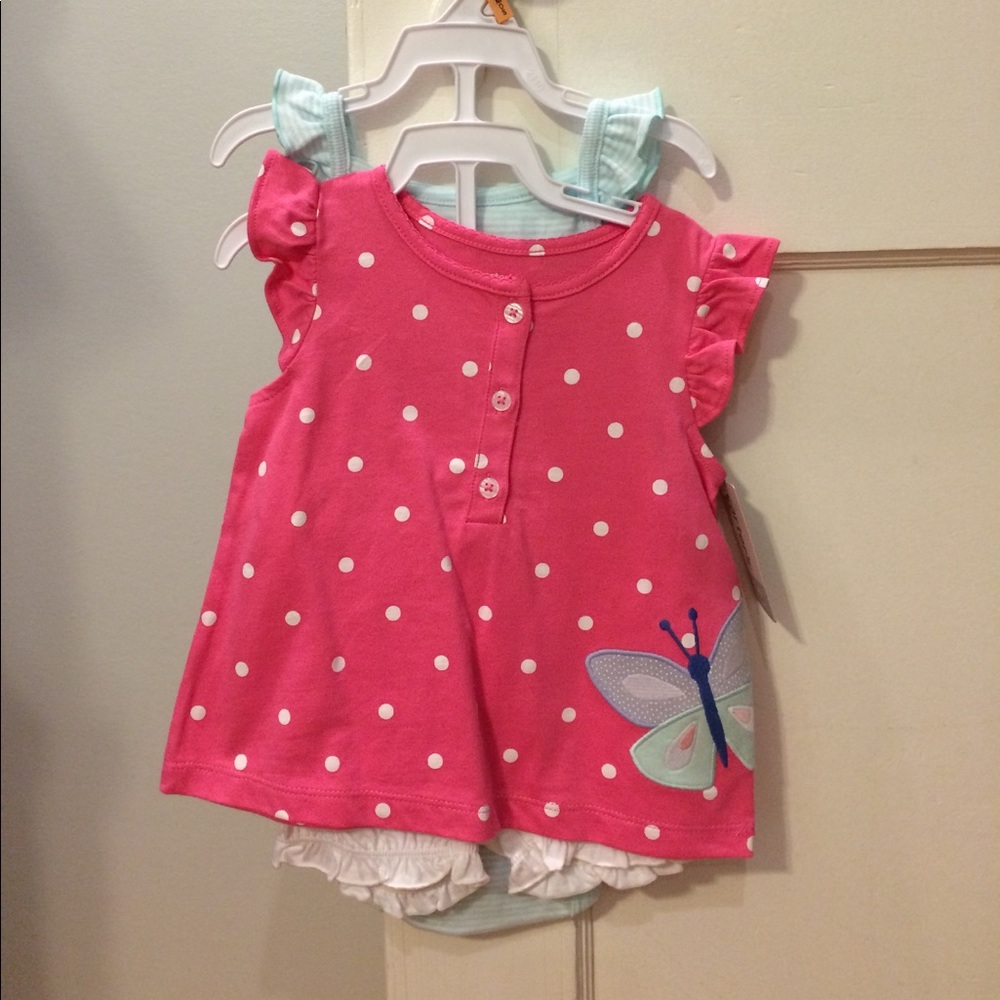 NWT Carters 12 month 3 piece summer outfit