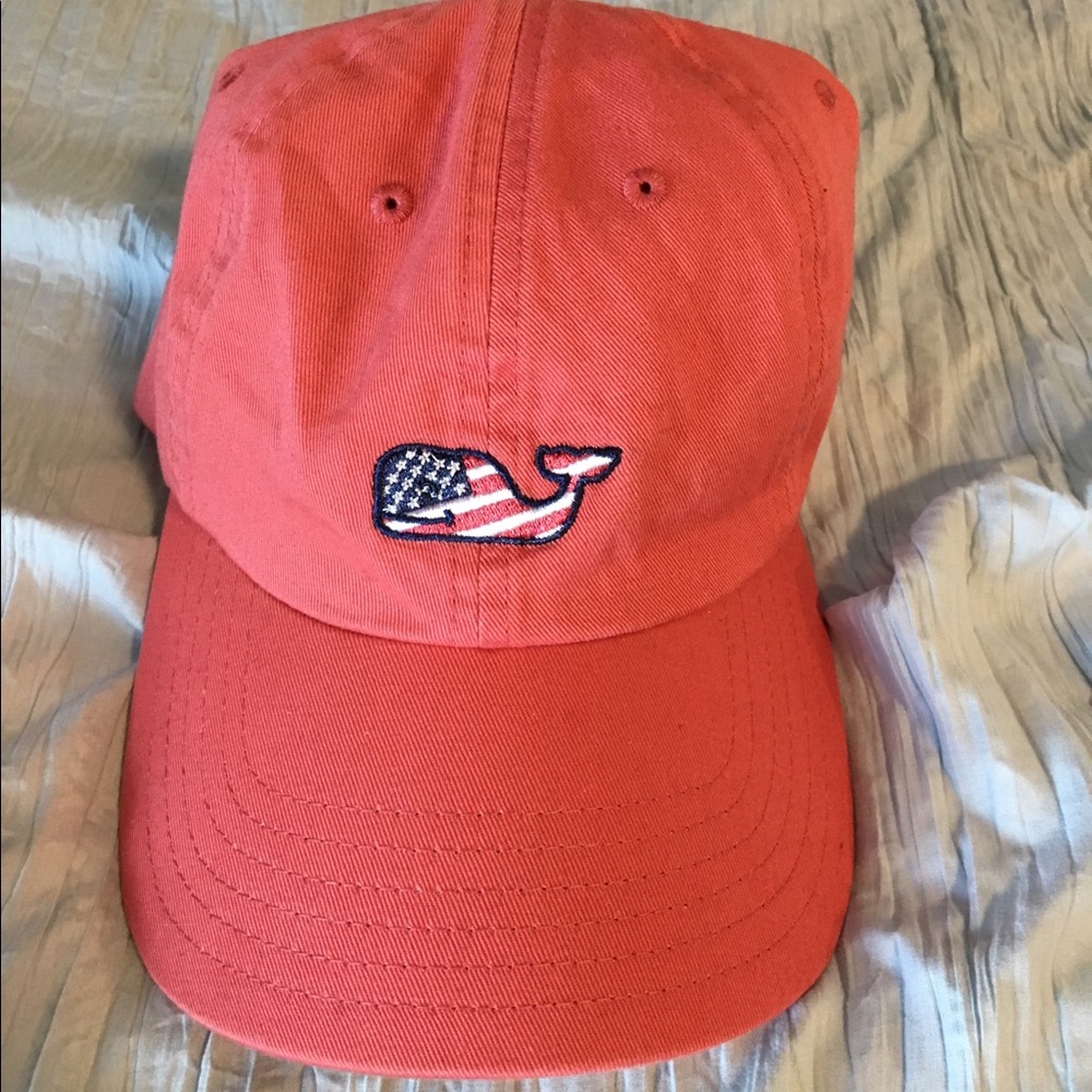 American Flag Whale Vineyard Vines Baseball Hat