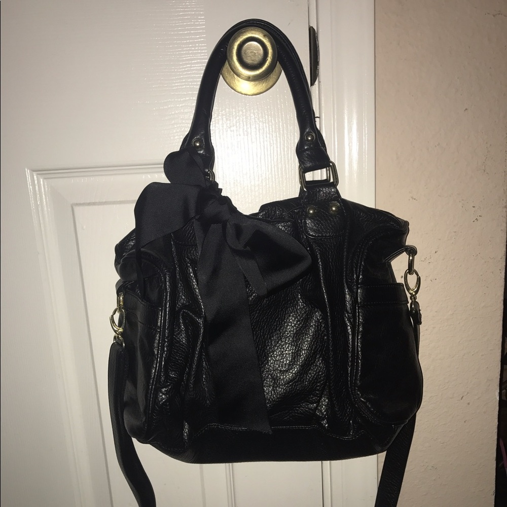 Steve Madden Black Leather Purse