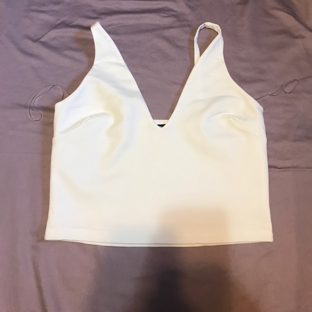 Fashion Nova White Crop Top