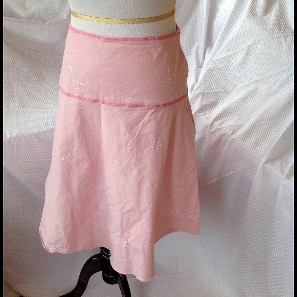 Soft Pink Cotton Skirt - Size small