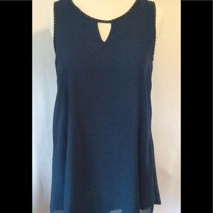 Beaded tunic tank top
