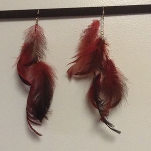Feather earrings