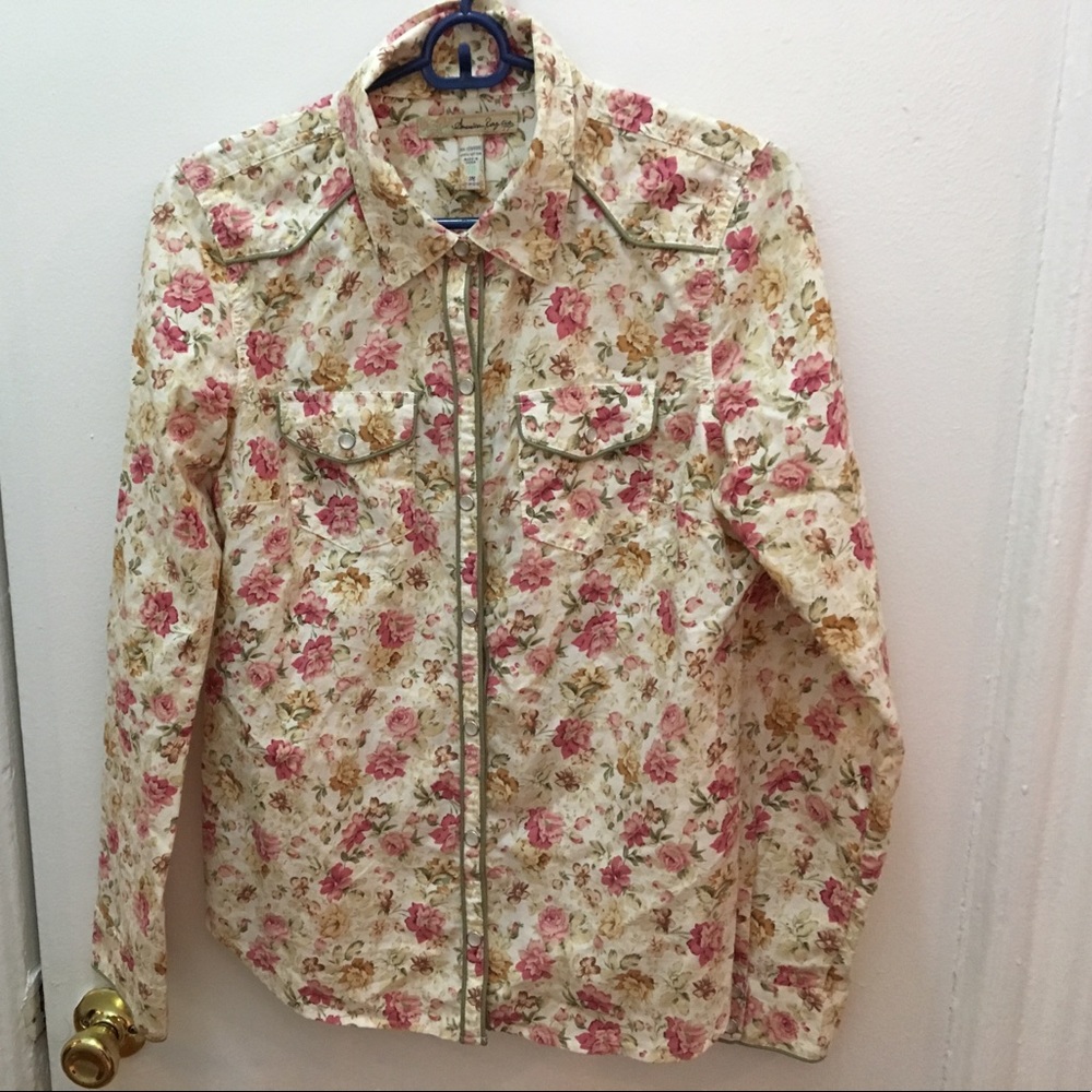 Long sleeve top floral print
