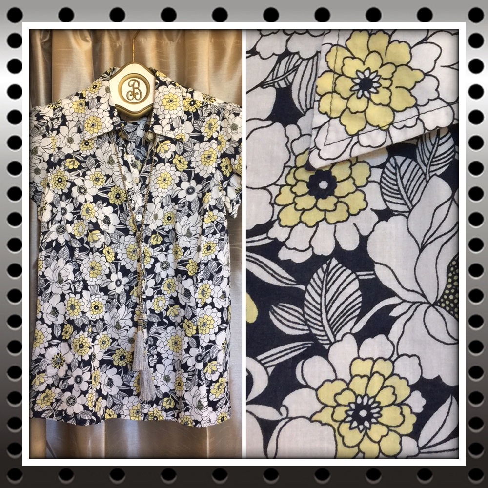 Ann Taylor LOFT button blouse