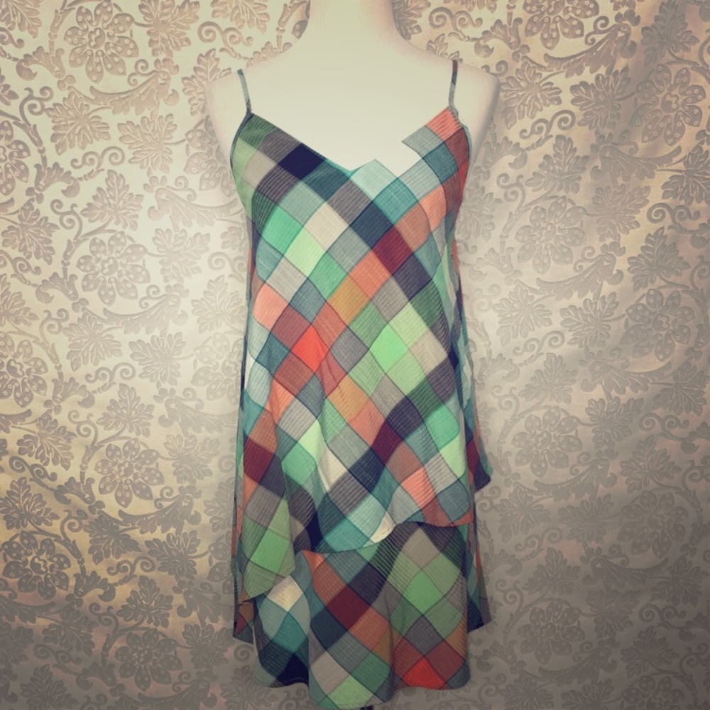 Patagonia Plaid Tie Dress