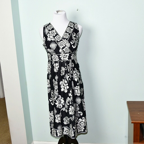 Talbots Dresses & Skirts - Talbots Black and White Print Dress