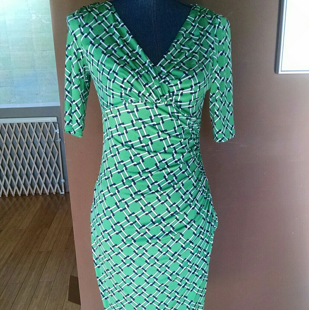 Ralph Lauren rouched dress