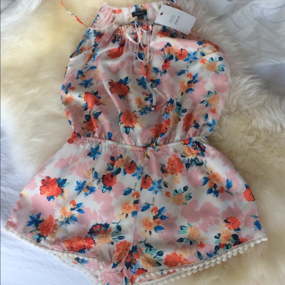 Floral Romper Jumper Shorts