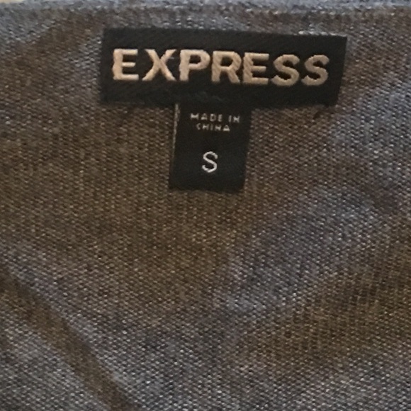 Express Grey Ruffle Cardigan - Picture 4 of 4