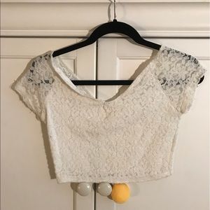 lace crop top