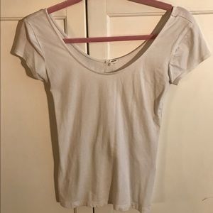 white tee