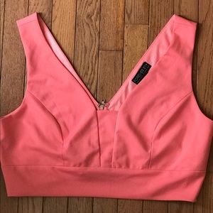 Coral Crop Top