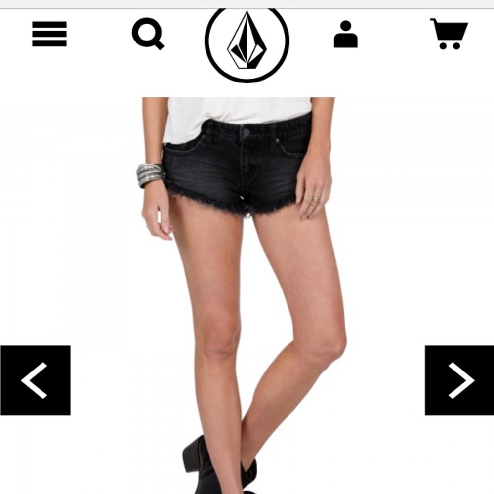 Volcom volstone micro short black size 5. Great!