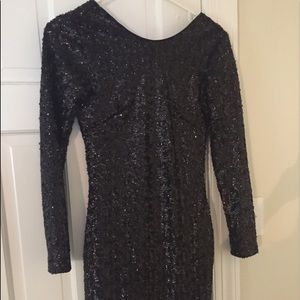 Black Sequin H&M Cocktail Dress Size 6