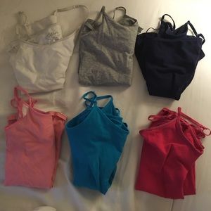 6 Justice tank tops (size 10)
