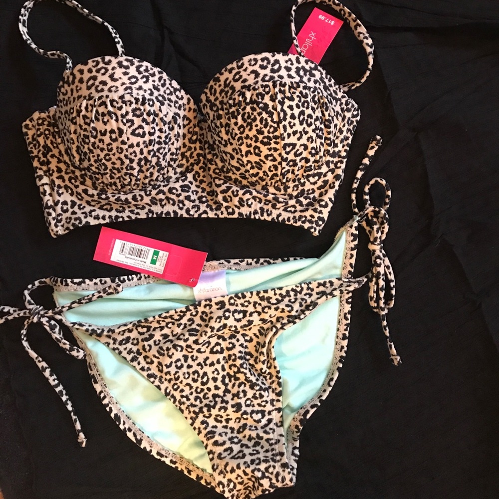 Leopard print bikini