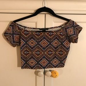 aztec crop top