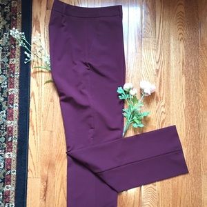 Asos Straight Crêpe Pant- Maroon
