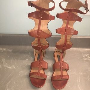 Brown Leather Gladiator sandals