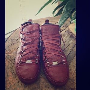 BALENCIAGA ARENA CREASED LEATHER HIP HOP