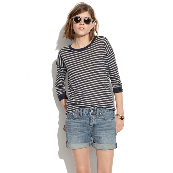 Madewell Pants - Madewell Denim Boyshorts in Planetarium