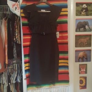 Calvin Klein black and pokedot dress