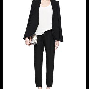 theory silk pants size 0