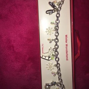 Ice skater charm bracelet