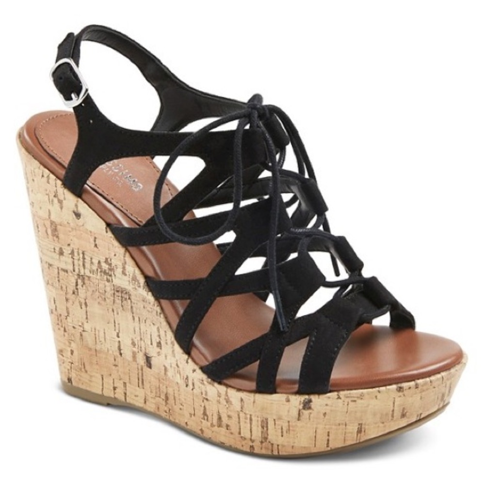 Sexy Strap Tie Wedges