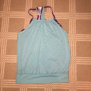 ivivva Light Blue and Purple Tumble Tank