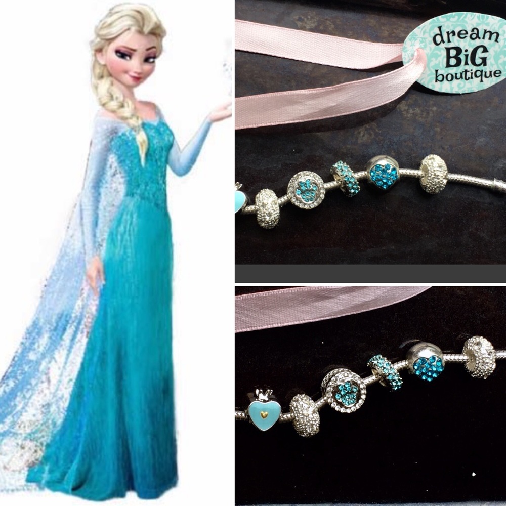 12 Elsa Frozen Disney inspired Dream charms fits !