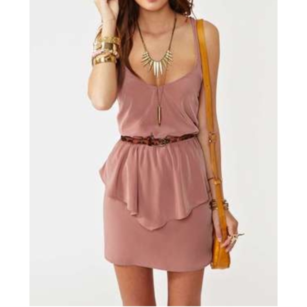 NASTY GAL PEPLUM DRESS size small