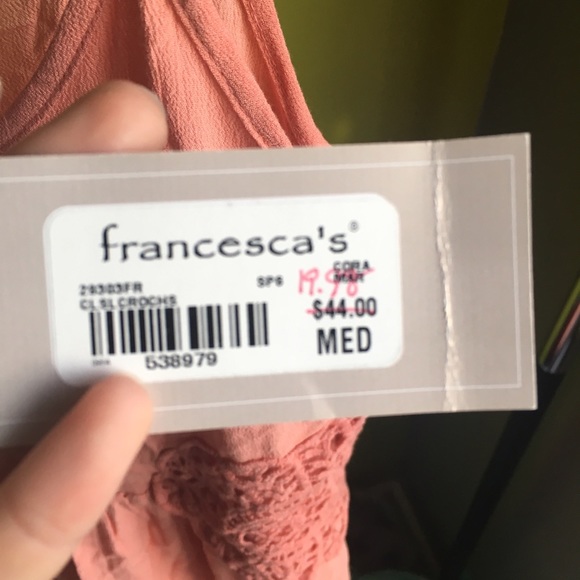 Francesca's NWT Peach Dress - Picture 5 of 5