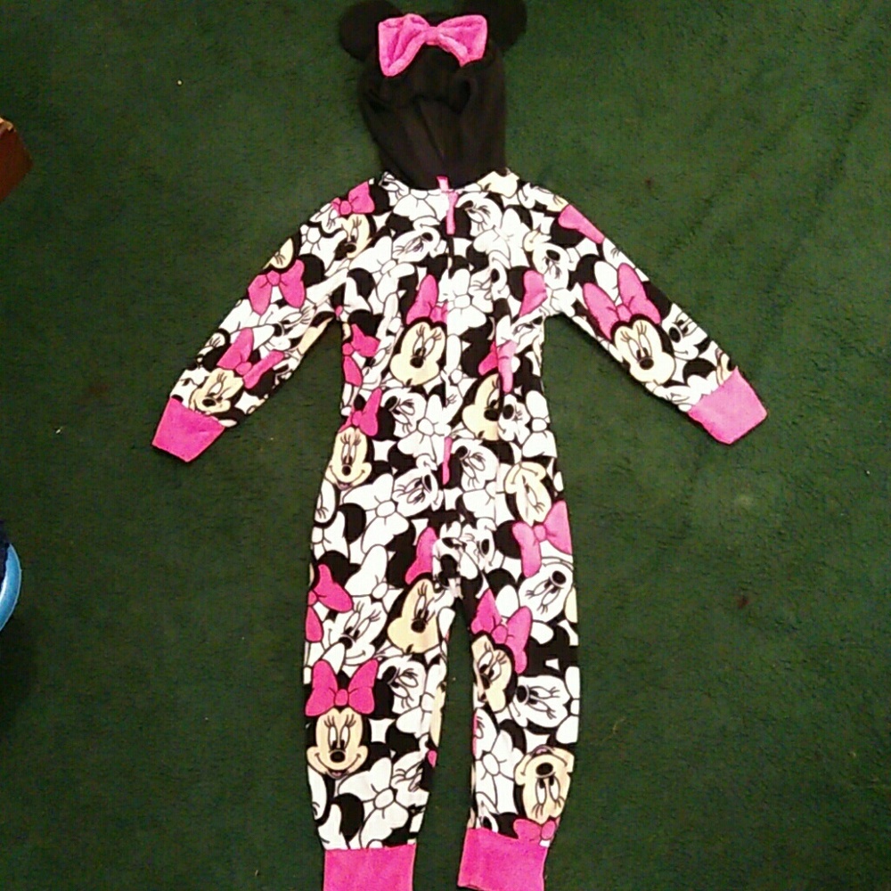 tiddler girls size 4 minnie  pajamas