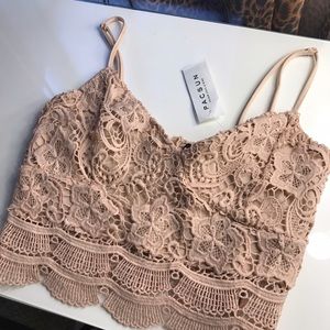 NWT Kendall & Kylie crochet bralette top