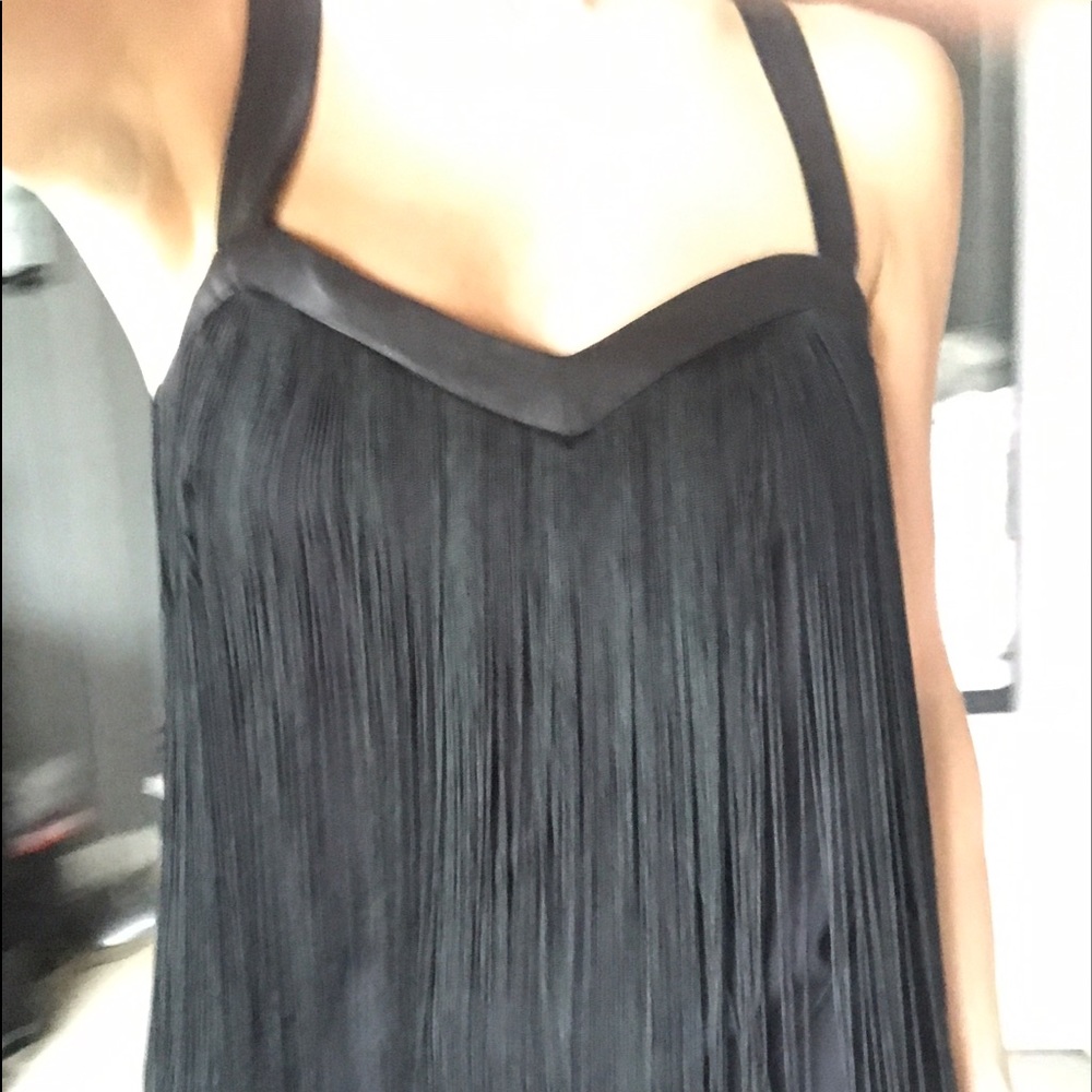 Black Fringe Tank
