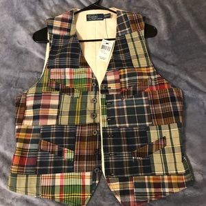 Authentic Polo Ralph Lauren Plaid Vest