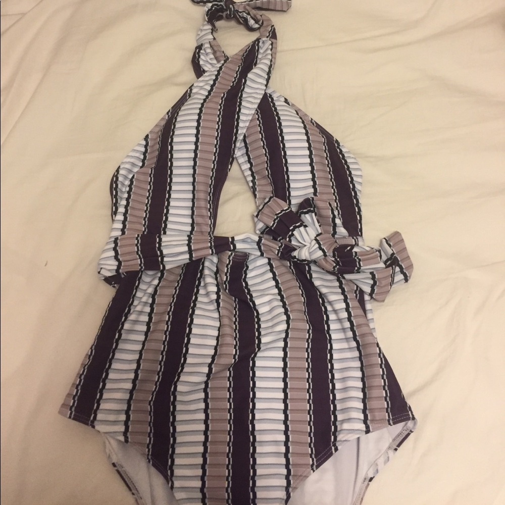 Striped One Piece!(Never worn)