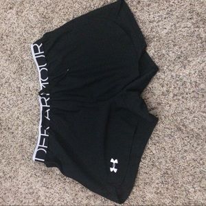 Black Under Armour loose fit shorts
