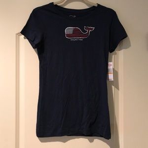 Vineyard Vines American flag tee shirt