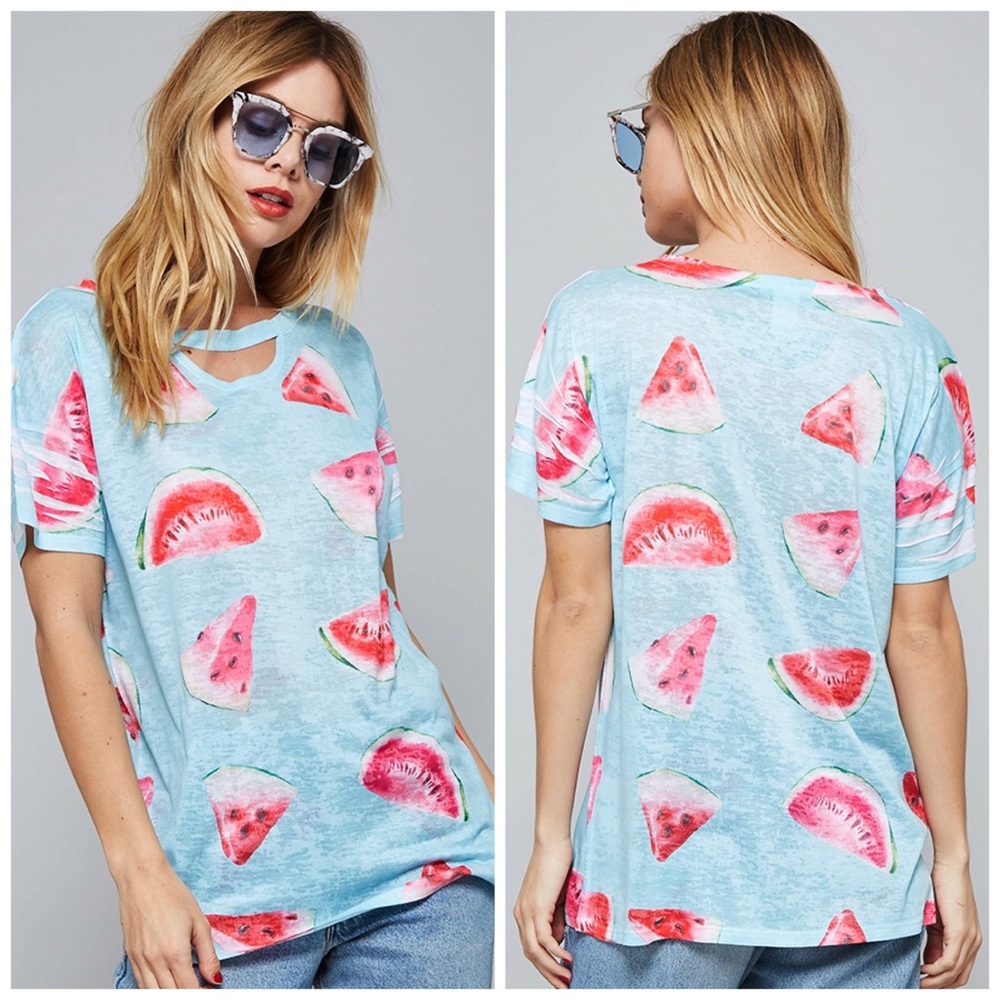 LAST 1! Premium fabric 🍉 watermelon top !! - Picture 2 of 4