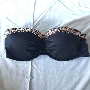 Black Victoria's Secret balconnet bikini top