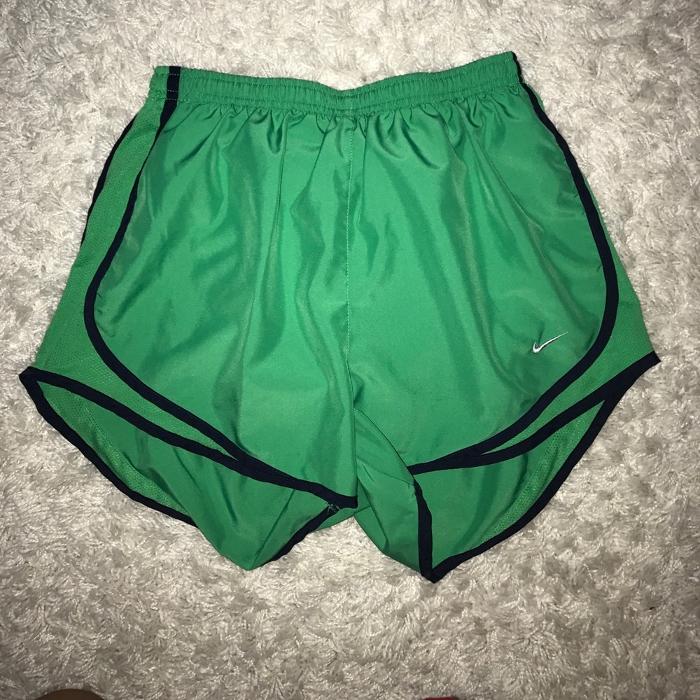 Green Nike shorts