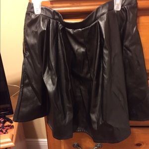 Two Faux leather skirts **Final bundle sale**