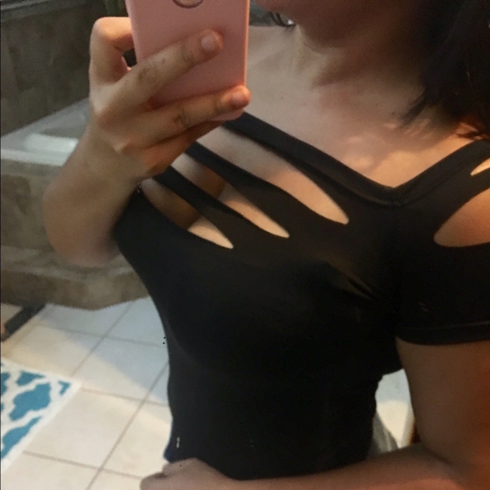 🌺Deal of the dayl😃 Sexy black top.