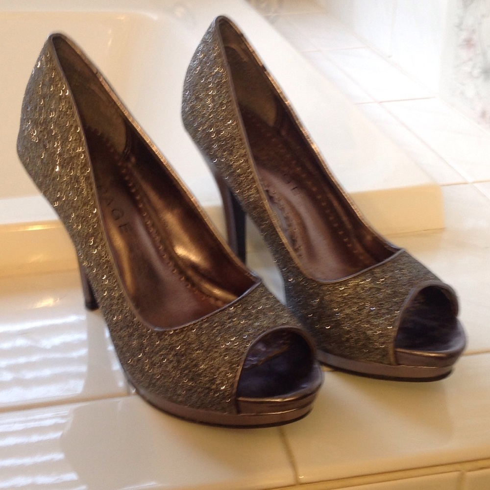 Glitter stilettos